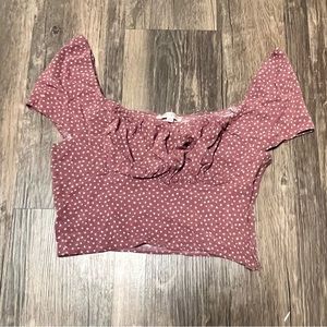 PACSUN PINK CROP TOP